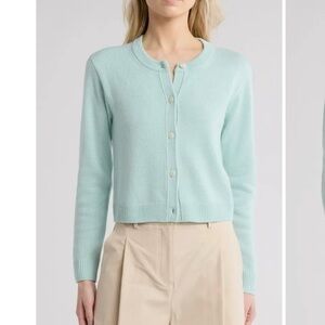 TWP Lord Cashmere Cardigan in Pale Aqua Size XS